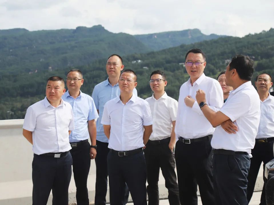 四川省交通運(yùn)輸廳黨組成員、總工程師王茂奎到鎮(zhèn)廣高速王通段A1合同段調(diào)研